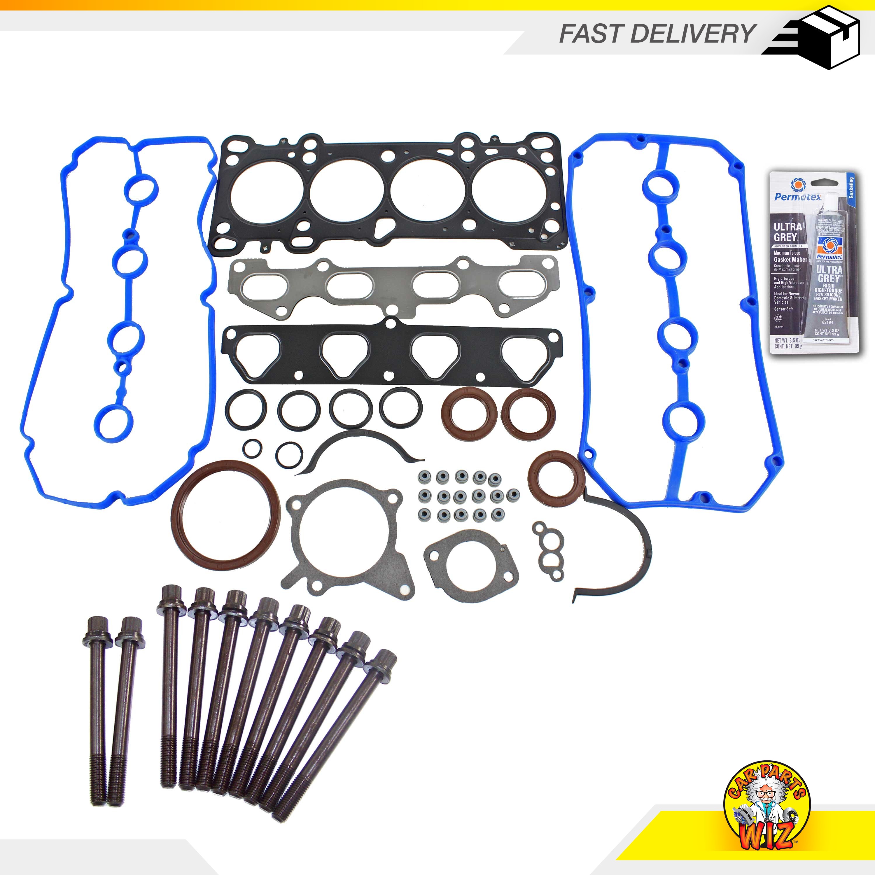Full Gasket Set & Head Bolts Fits 0305 Kia Rio 1.6L 4 Cyl. DOHC 16v eBay